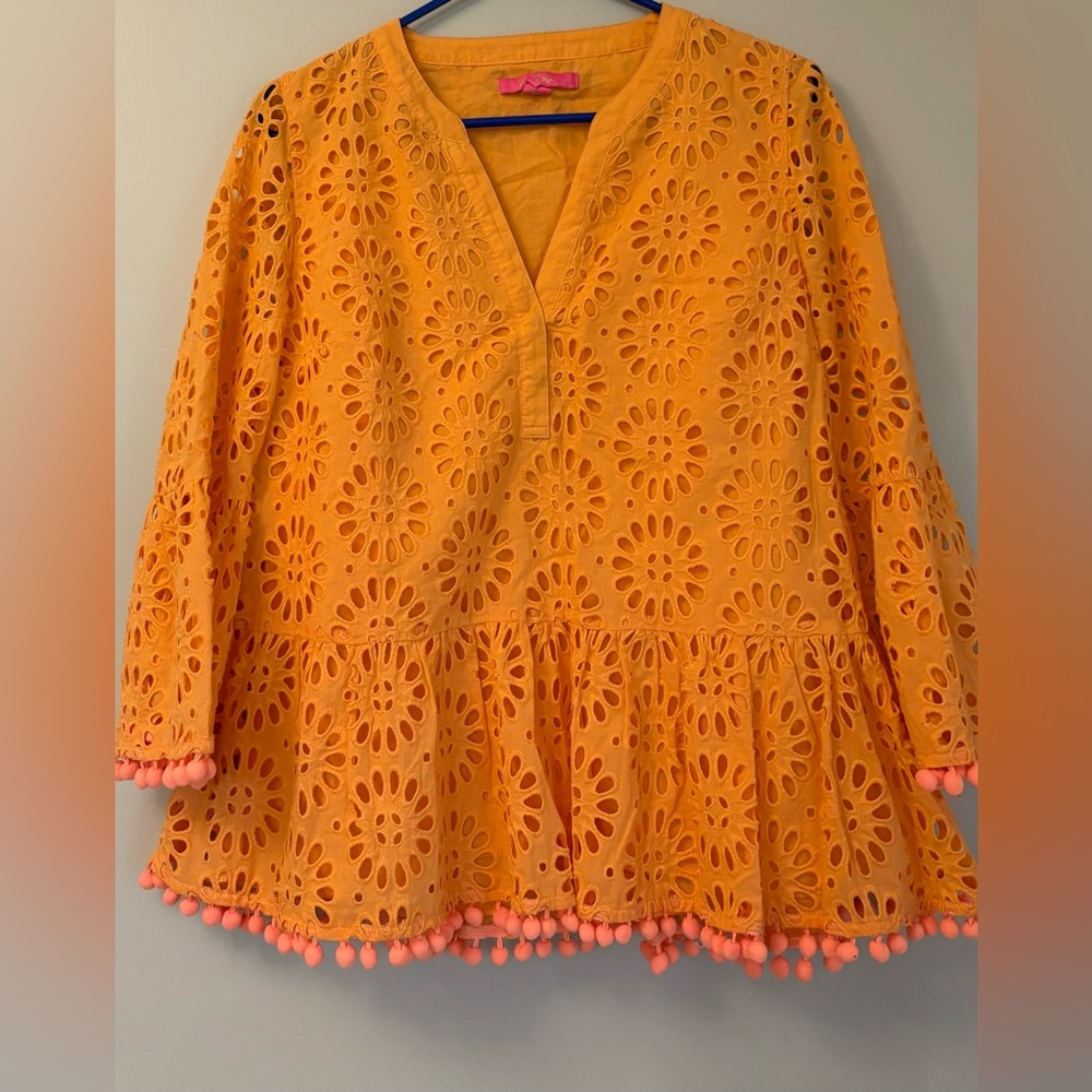 Orange Lilly Pulitzer shirt